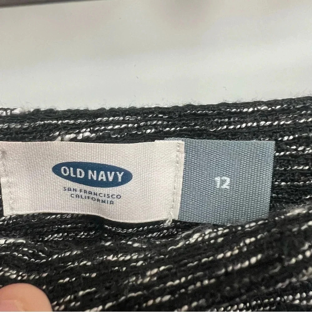 NWT Old Navy NWT Black White Woven High Waist Shorts size 12 - Picture 7 of 12